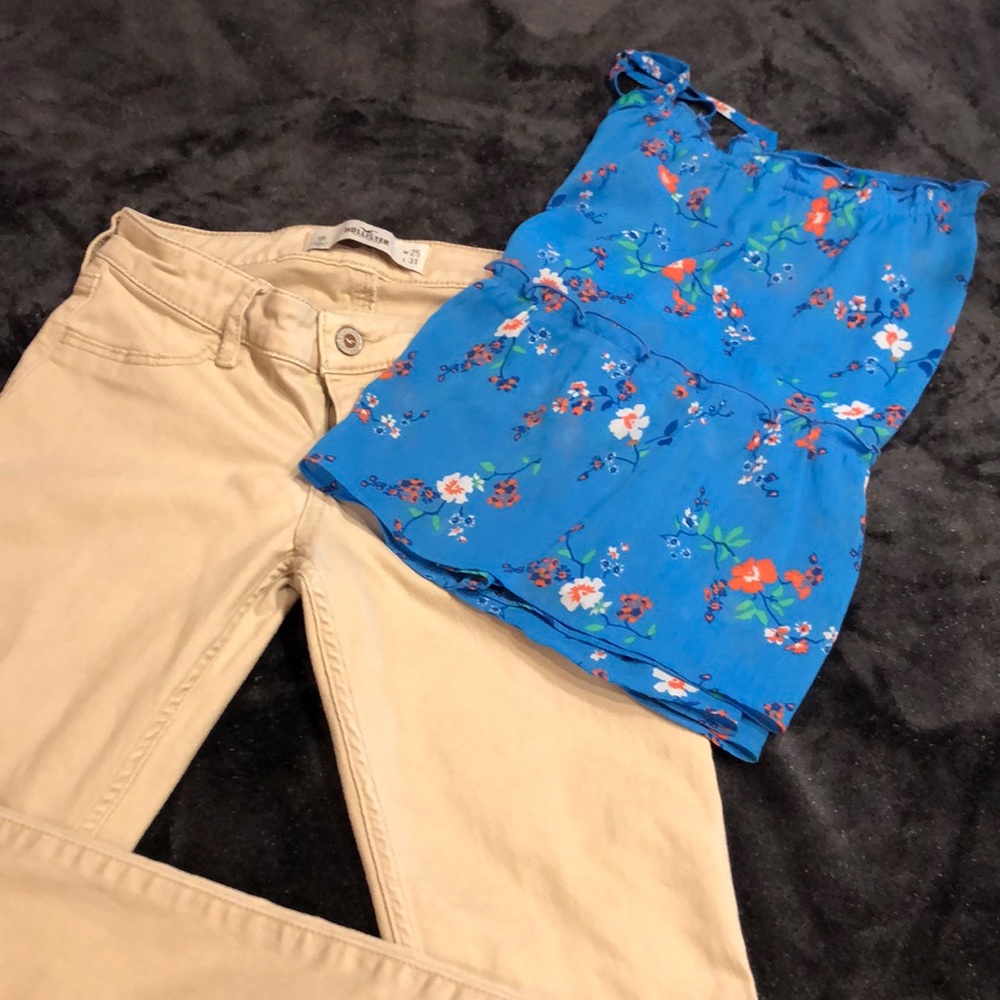 Hollister tan jeans